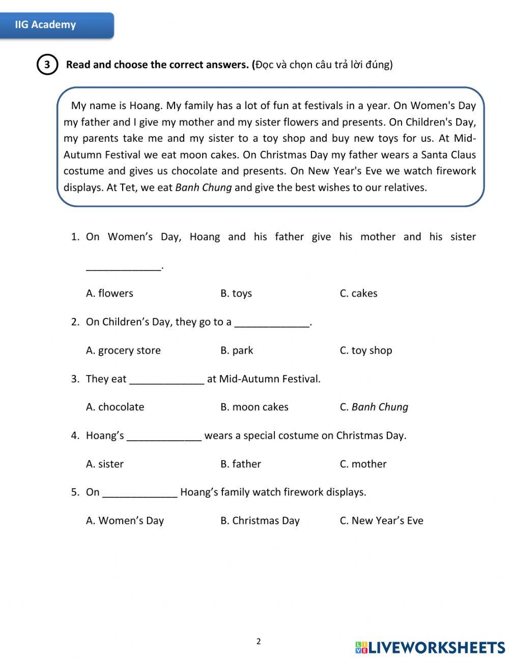 IIG-Grade 4-Worksheet 28