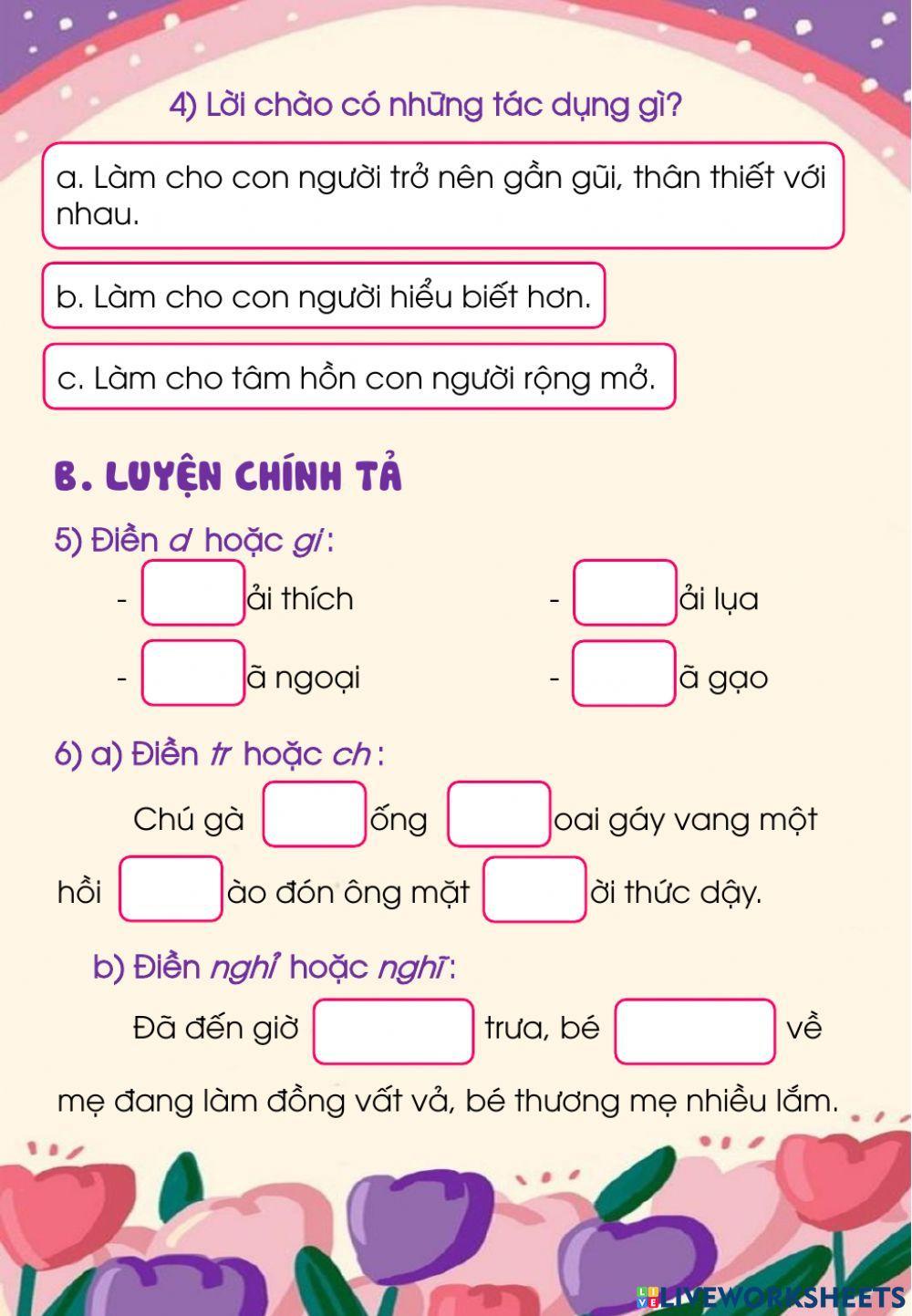 BTCT 28 - Tiếng Việt