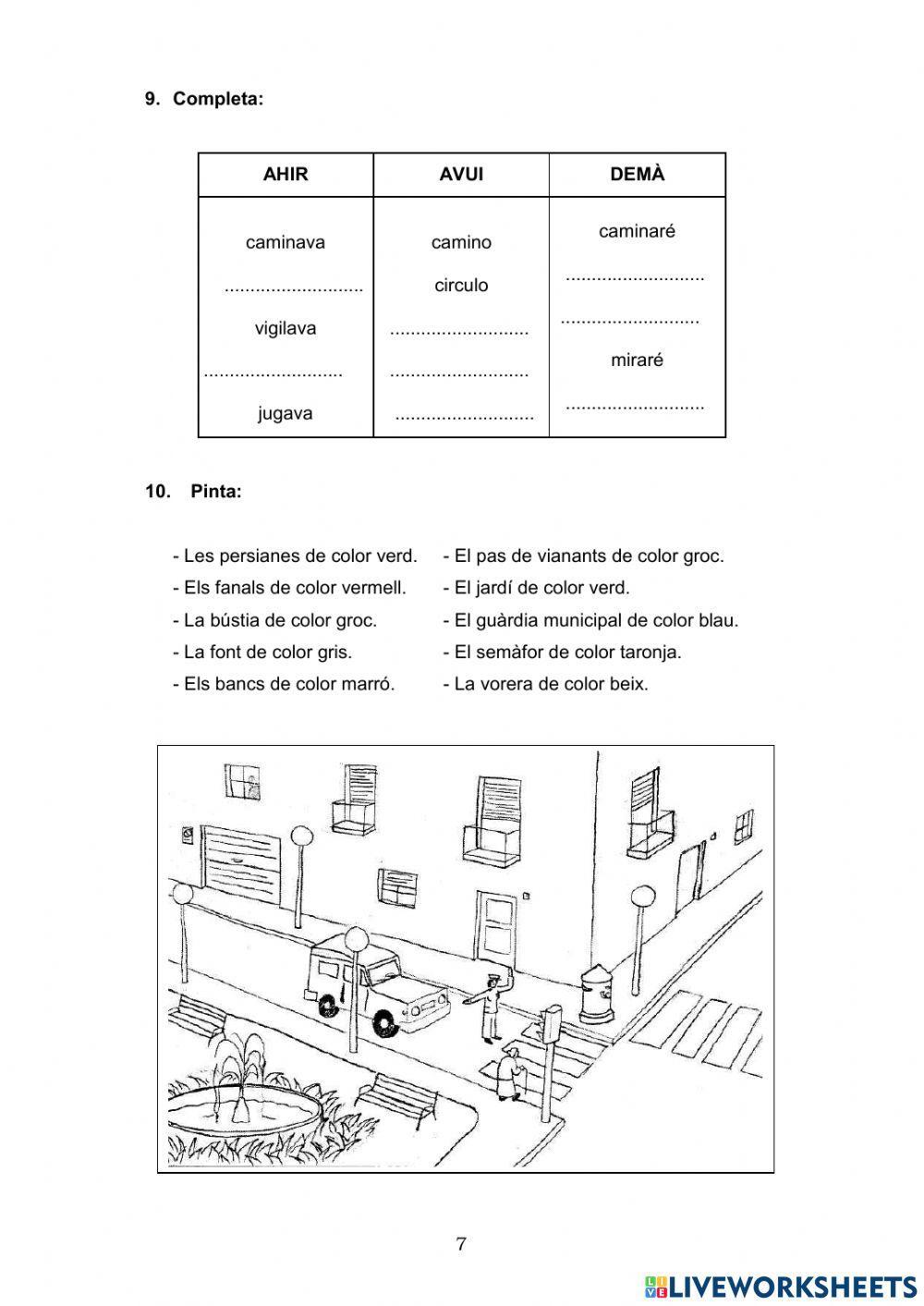 La ciutat.  المدينة  Comencem