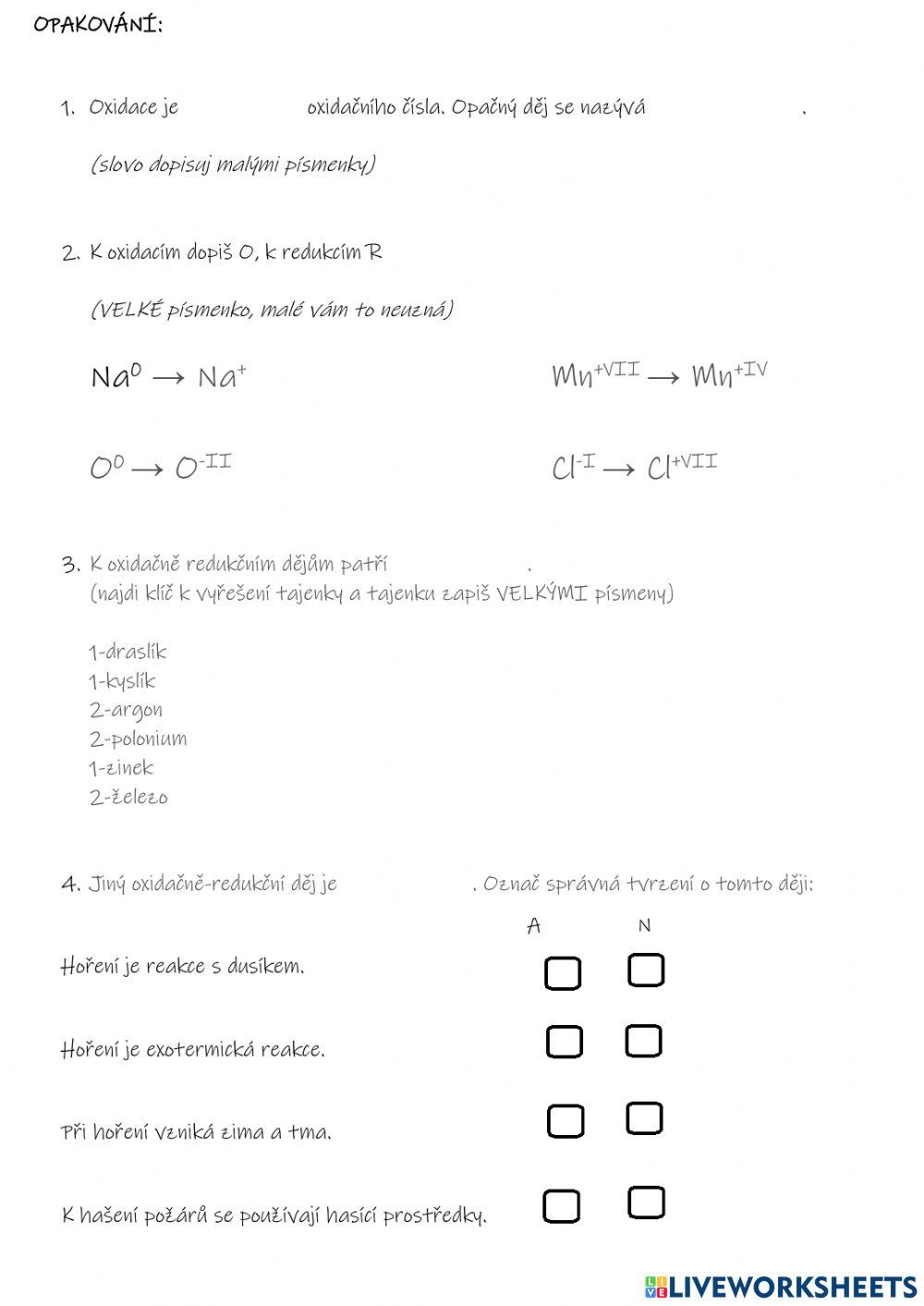 Oxidačně redukční děje, Beketova řada