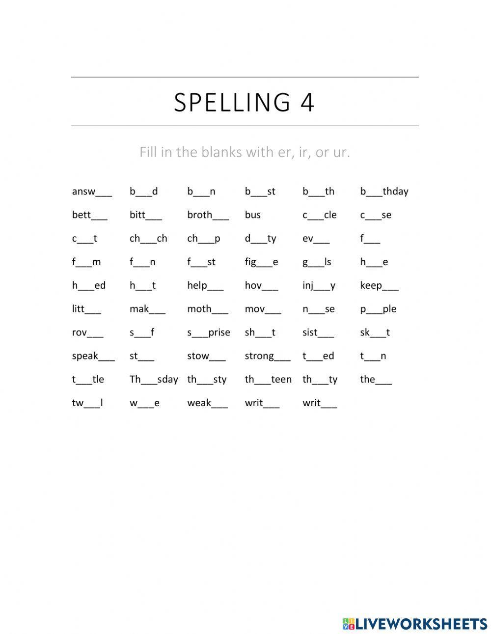 Spelling 9.1