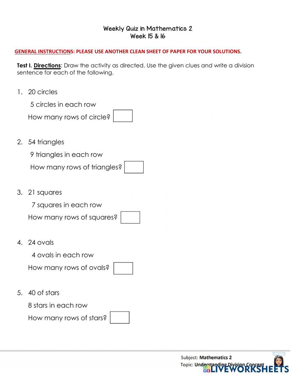 Division of whole numbers
