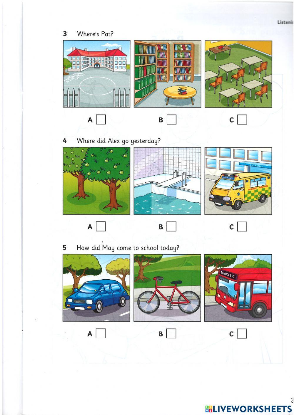 Cambridge Movers Test2 Listening 1.04.2022