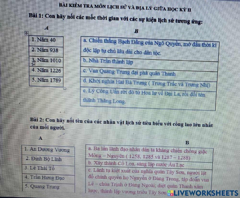 H. ôn nhân vât- mốc thời gian- sự kiện lịch sử