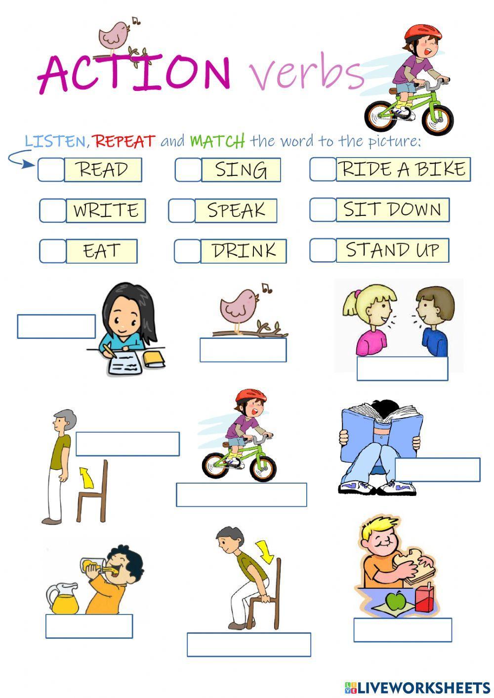 Action verbs Action verbs