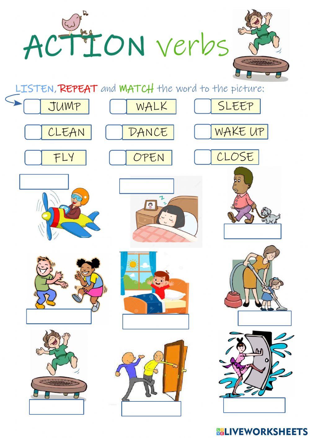 Action verbs Action verbs