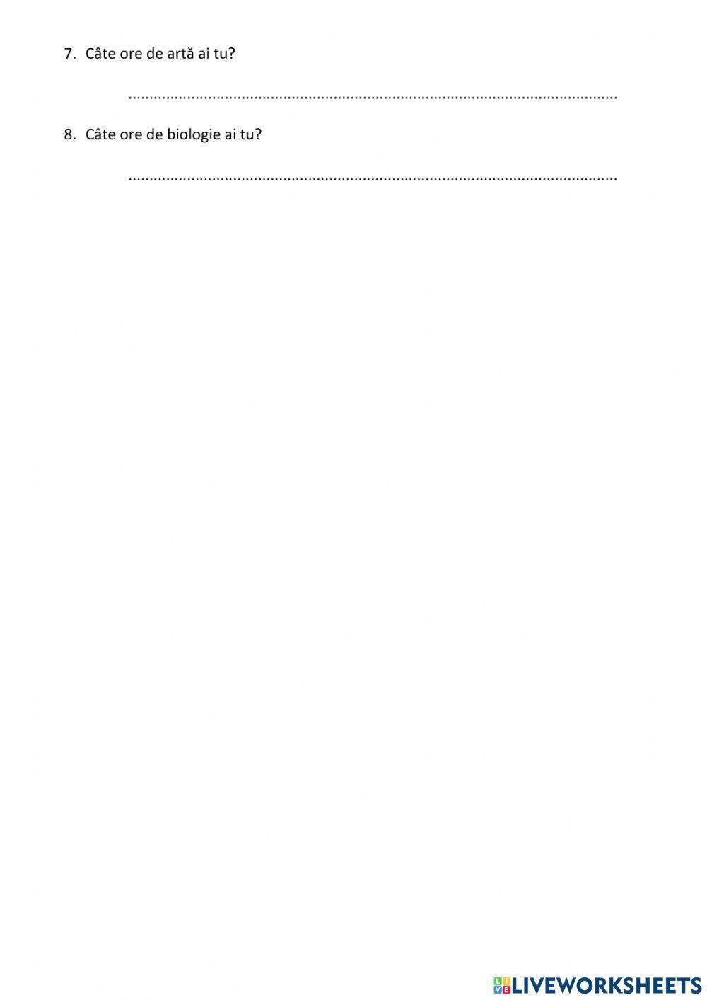 Fächer und Schulsachen