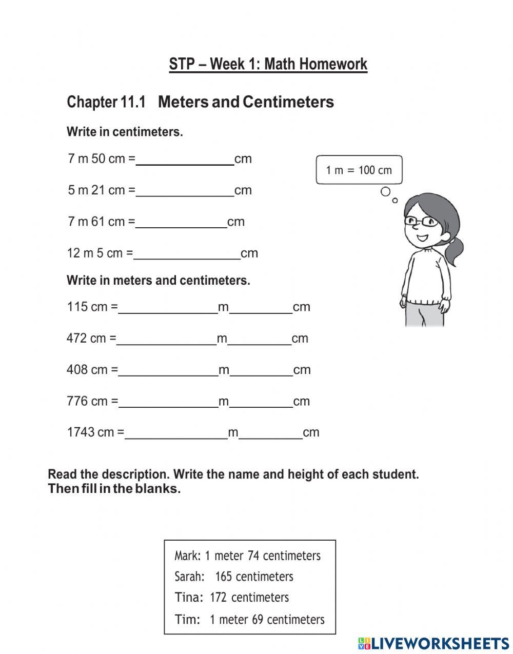 STP - Week 1 - Math Homework