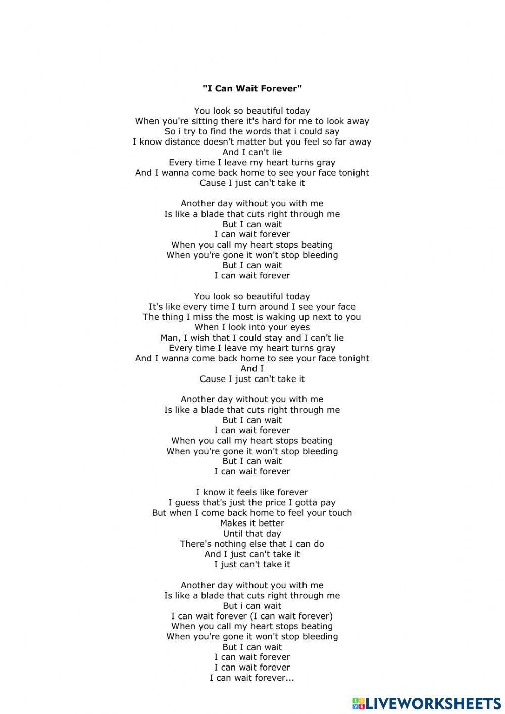 CAN & CAN-T - Expressing Ability - Song (I can wait forever - Simple Plan)