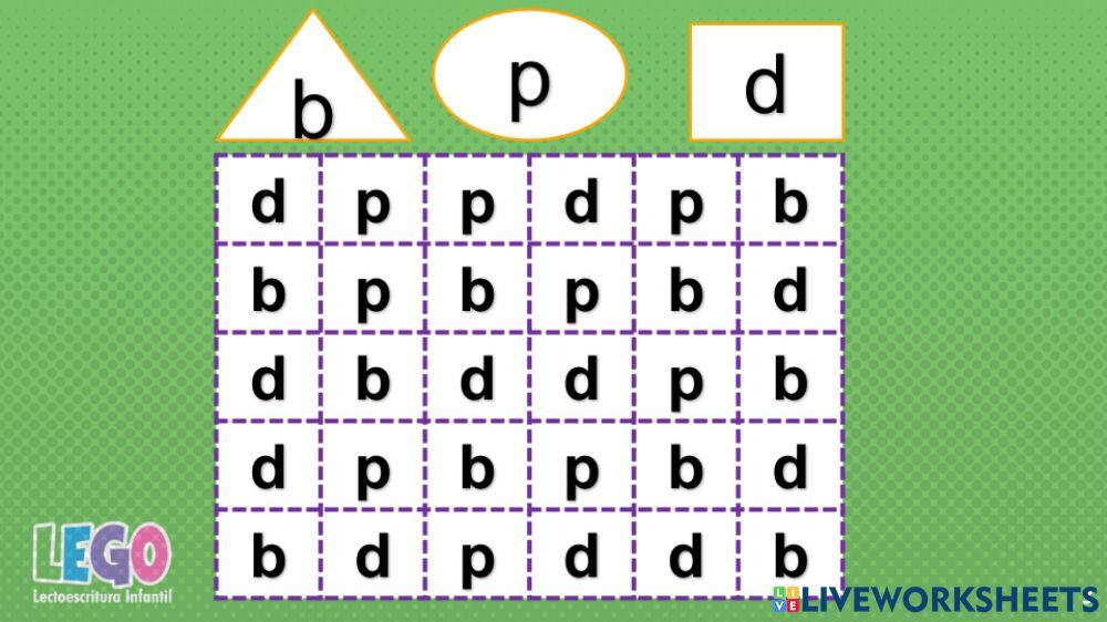 Fonema P -diferencias b y p d