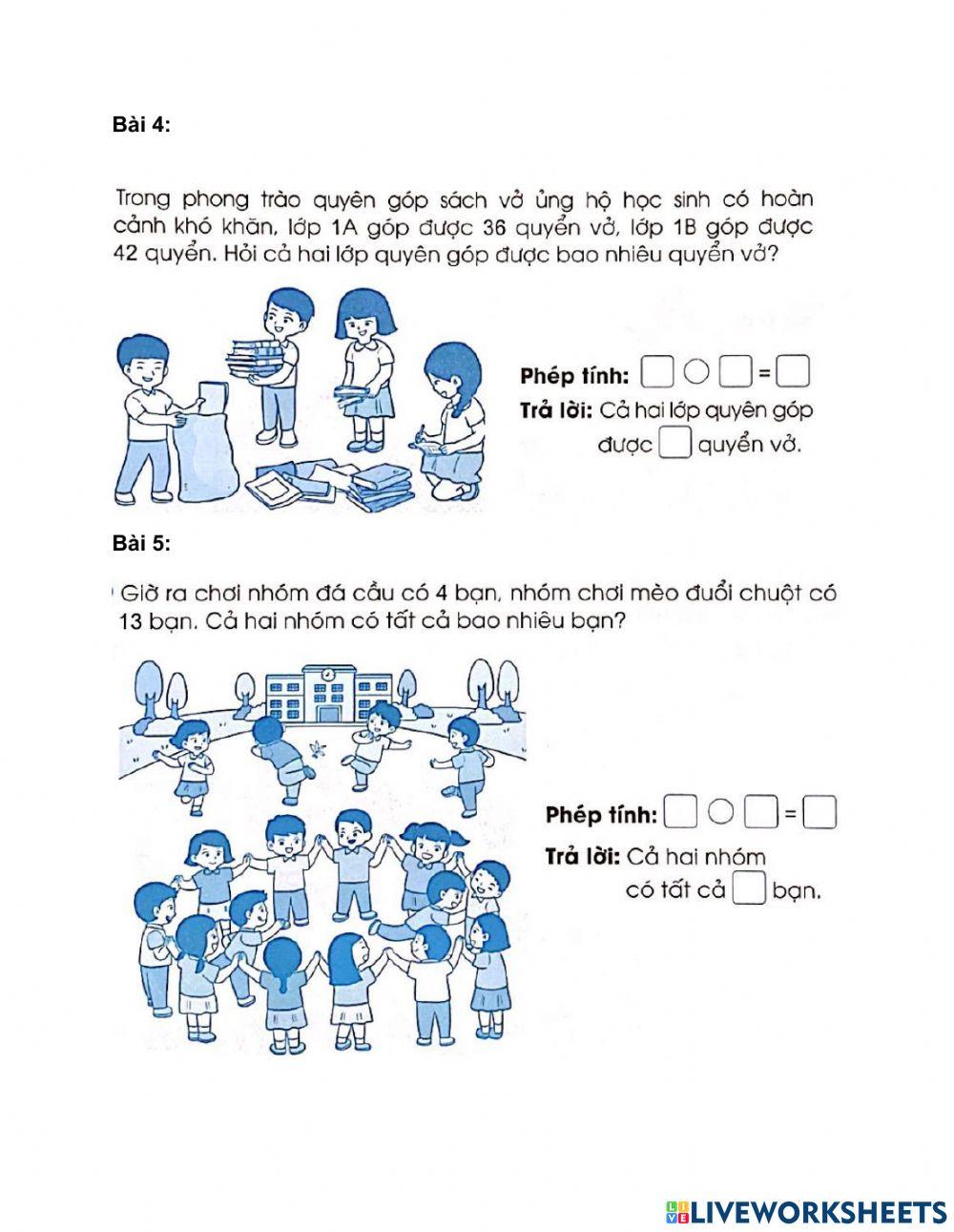 Phiếu ôn tập cuối tuần môn Toán