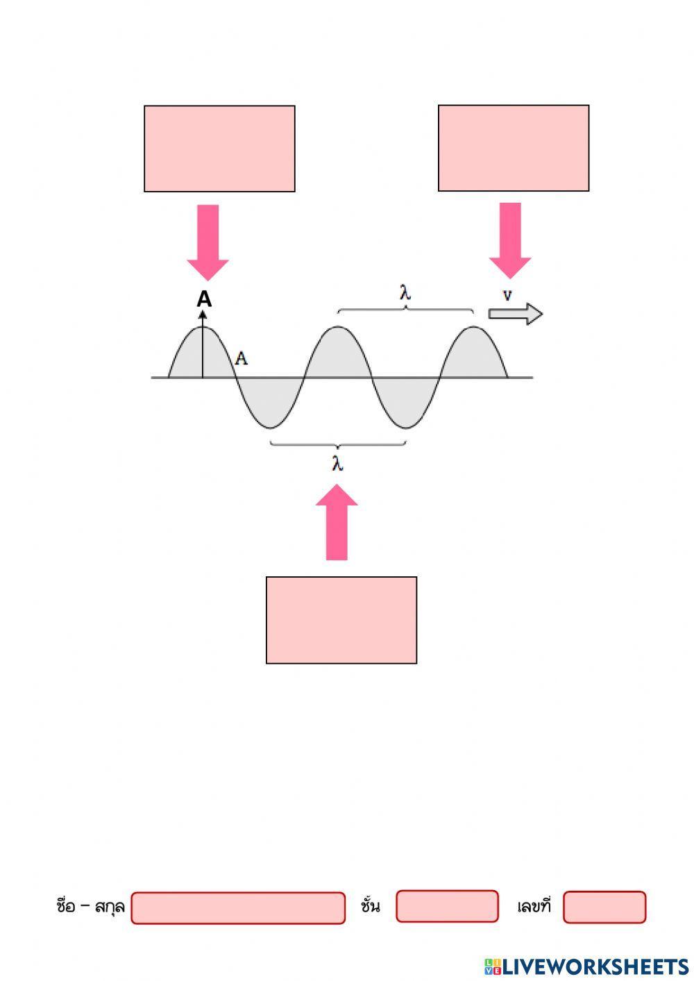 ใบกิจกรรมเรื่อง คลื่นกล