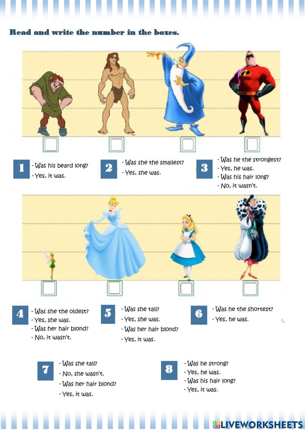 To be - past simple - questions