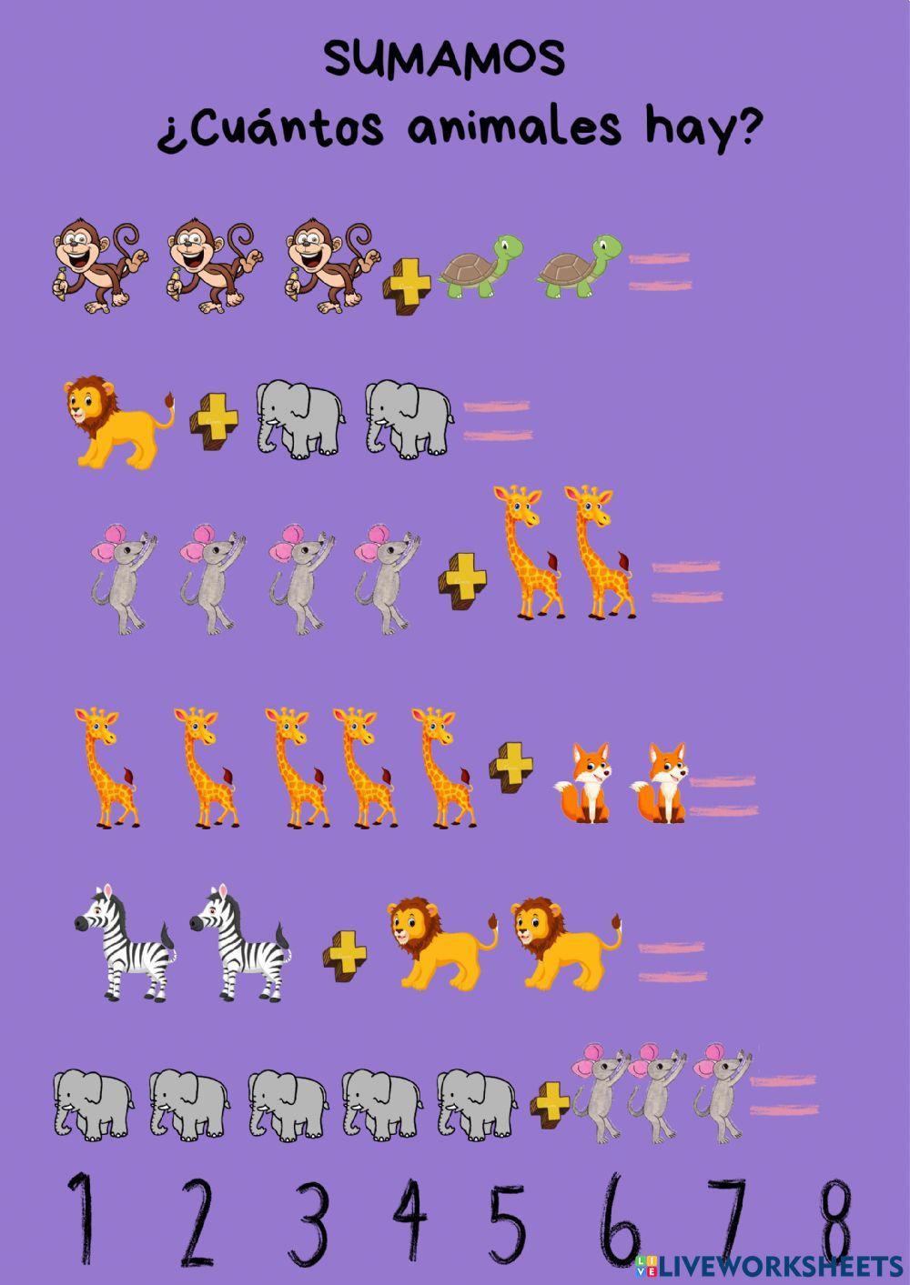 ¿Cuántos animales hay?