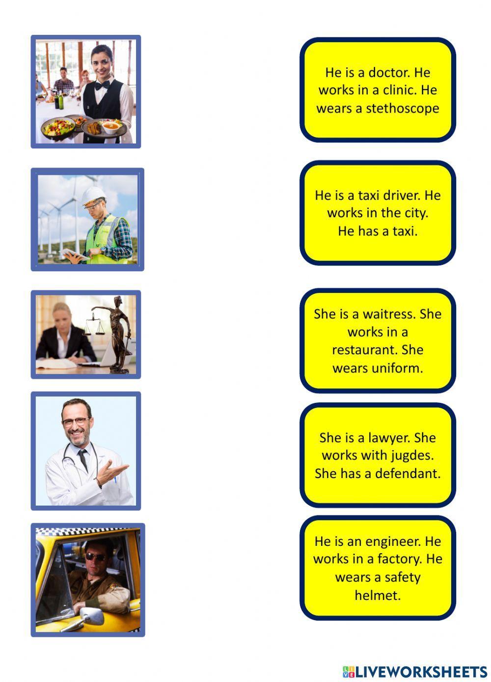 Jobs and occupations