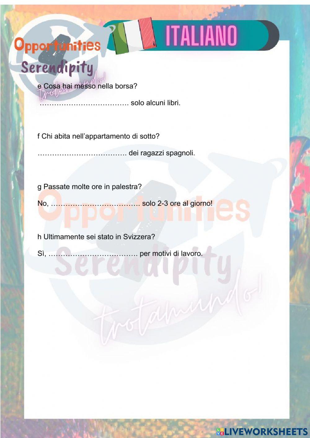 Progetto italiano tarea 17