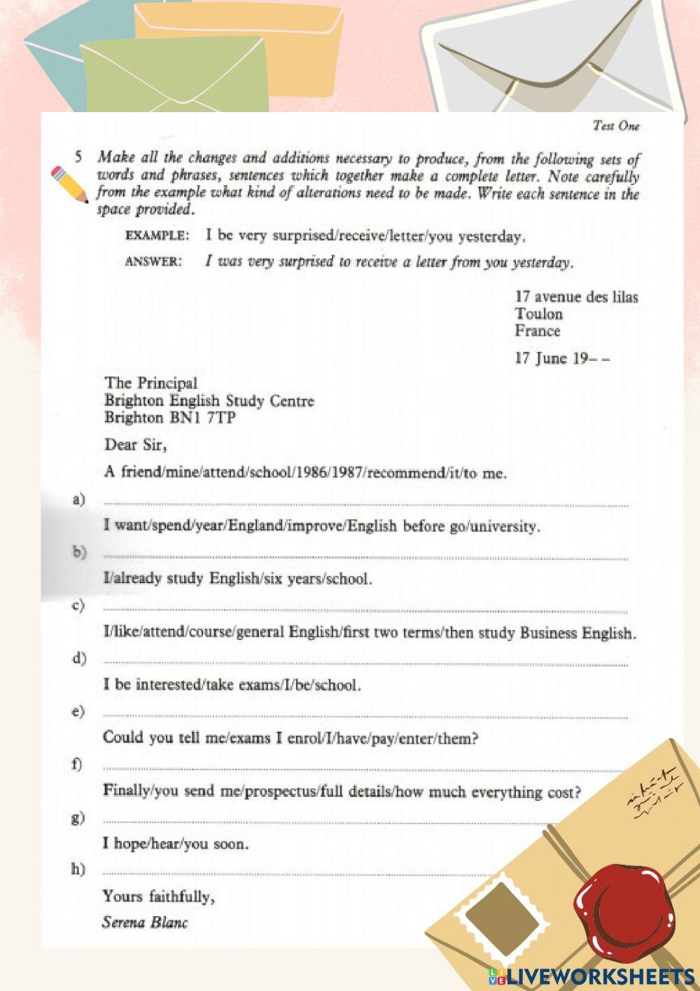Practice for FCE Test 1