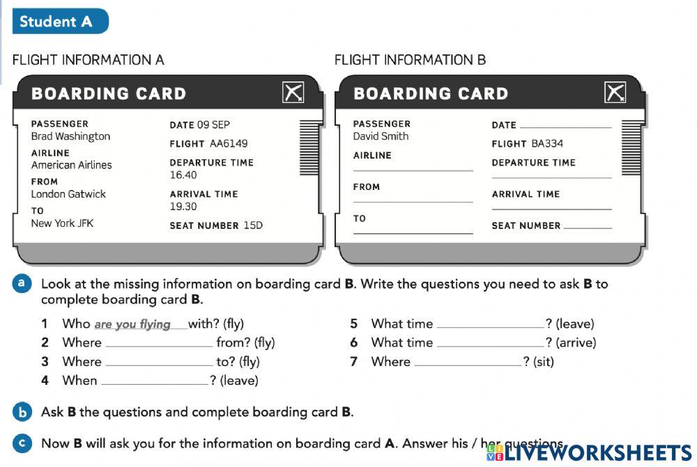 Communication - Future arrangements Student A