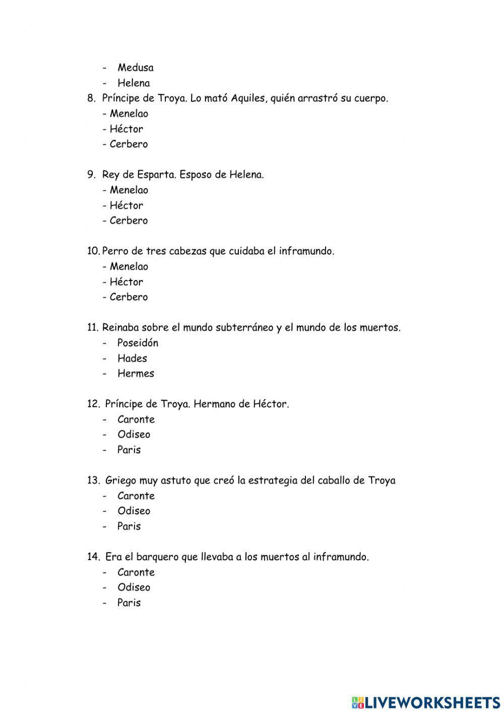 ¿cuánto sabes sobre mitología griega?