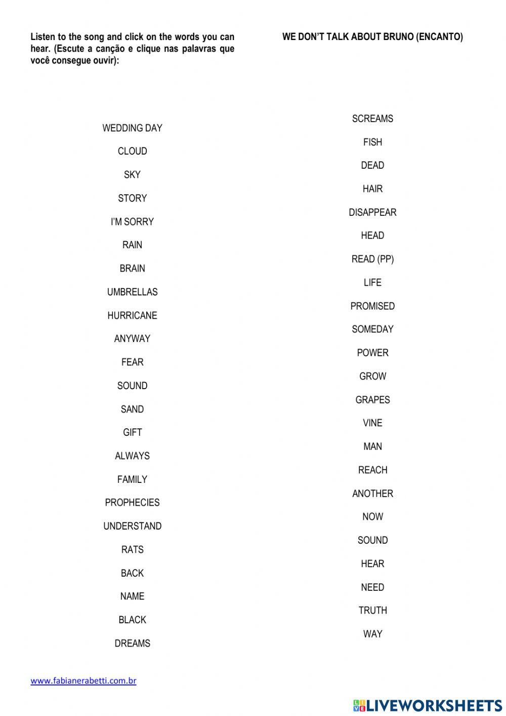 We Don't Talk About Bruno (Encanto)