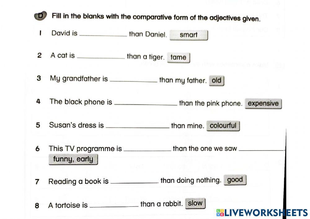 Comparative Adjectives