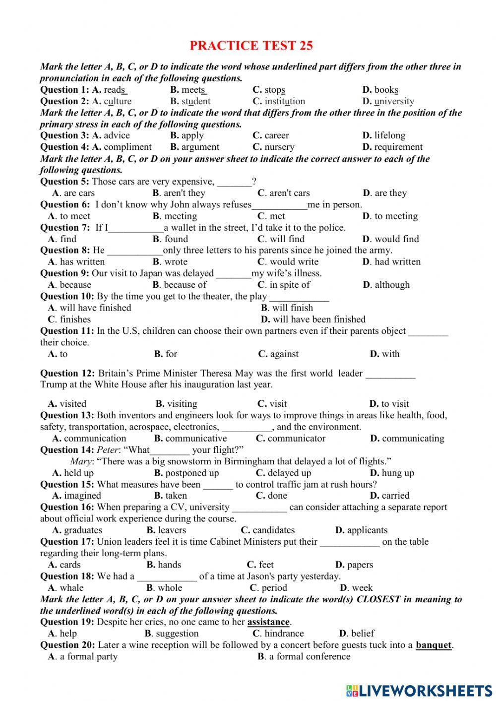Lttn practice test 25