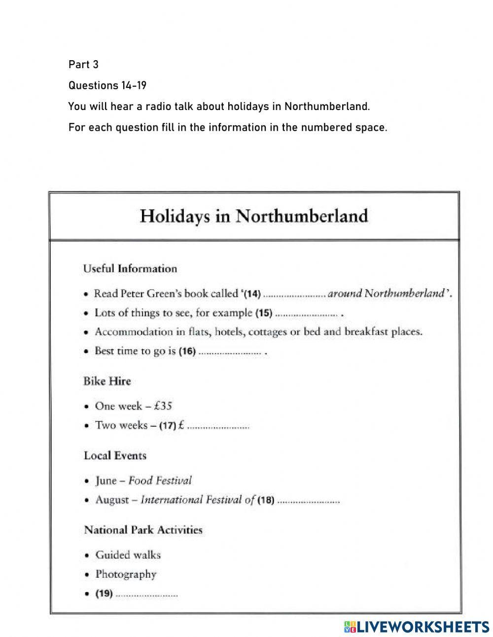 P.E.T Prctice Lsitening