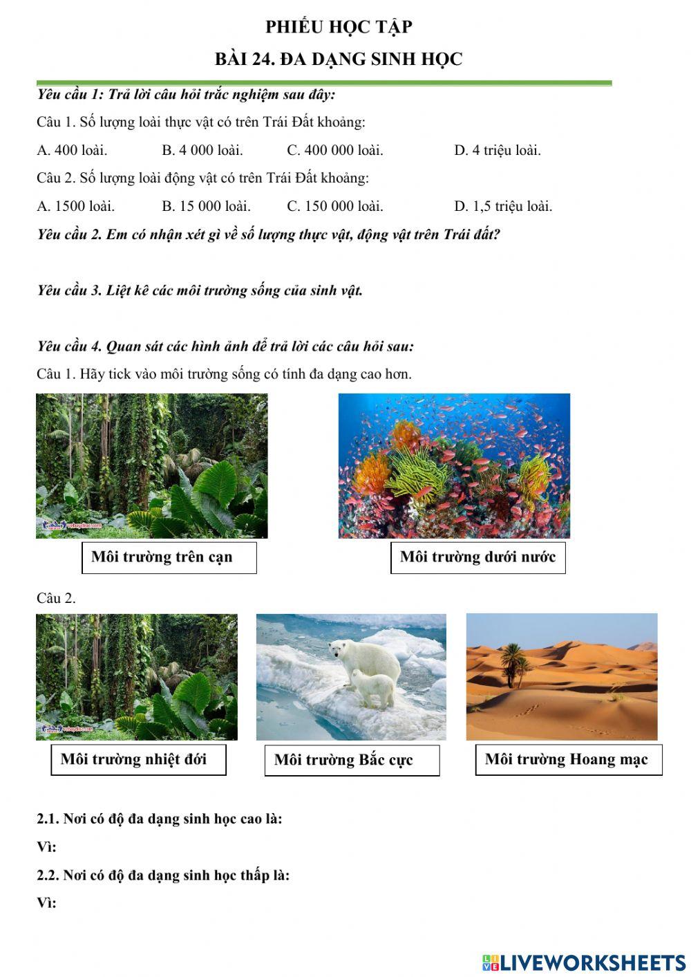 Đa dạng sinh học