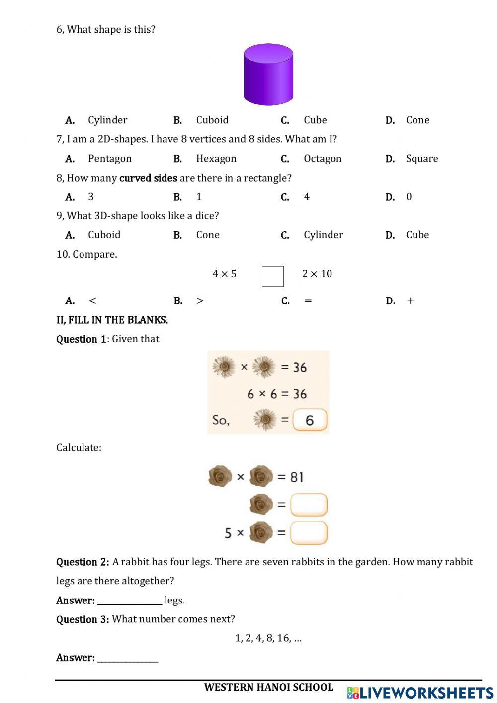 Revision for Midterm Test 2.2