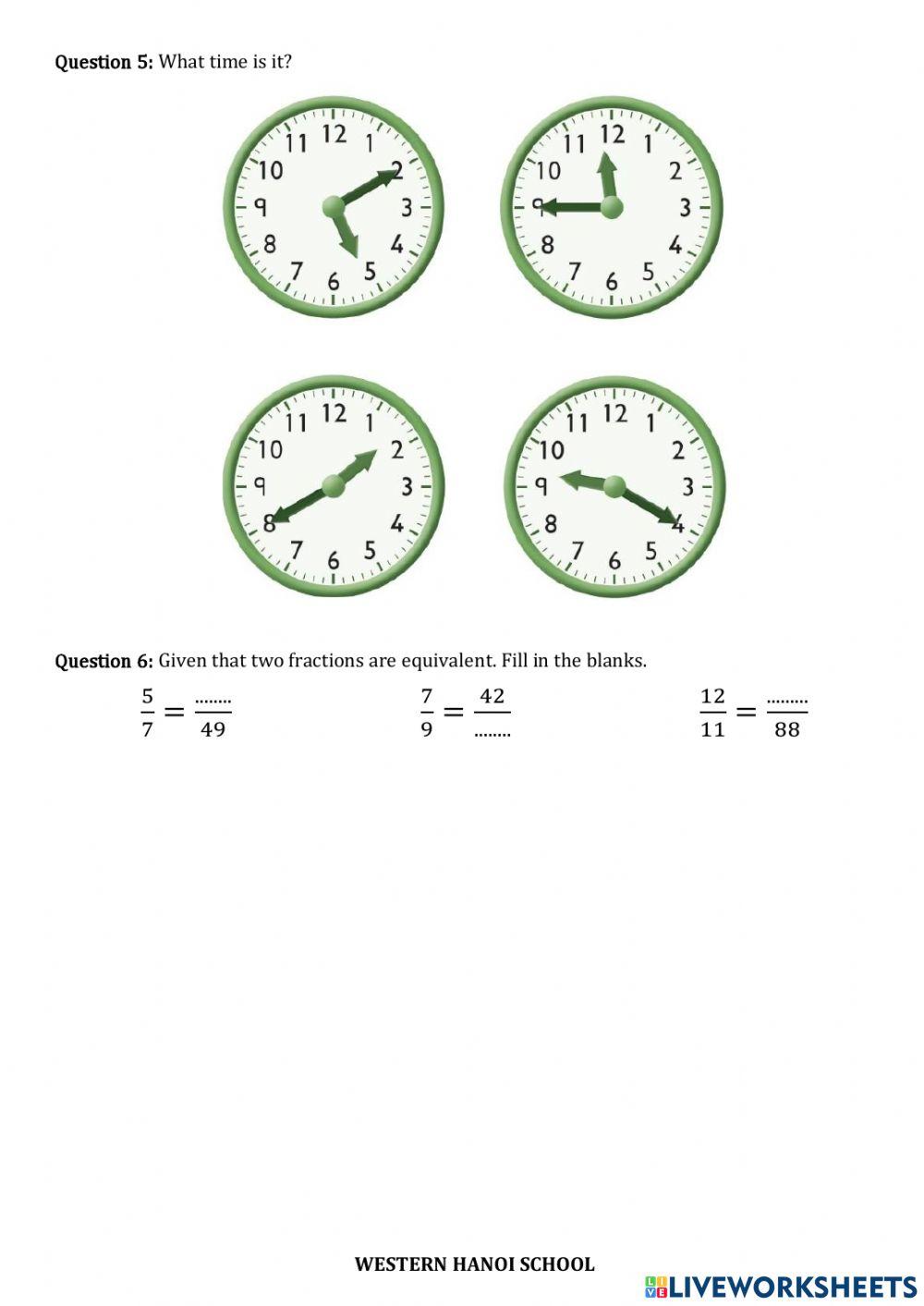Revision for Midterm Test 2.2