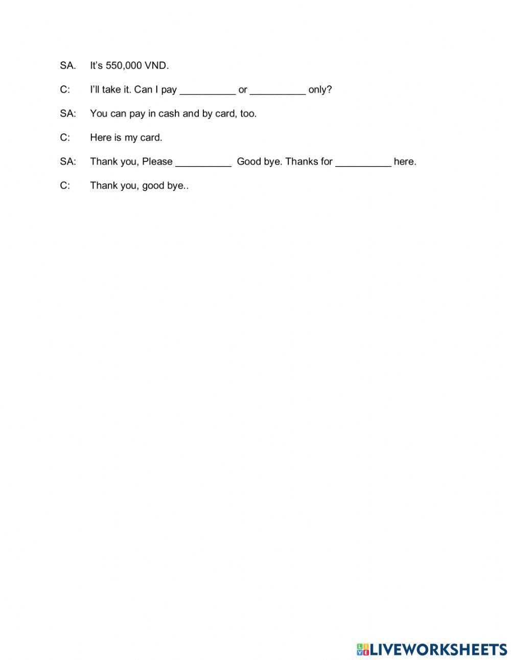 IN FASHION Lesson preparation