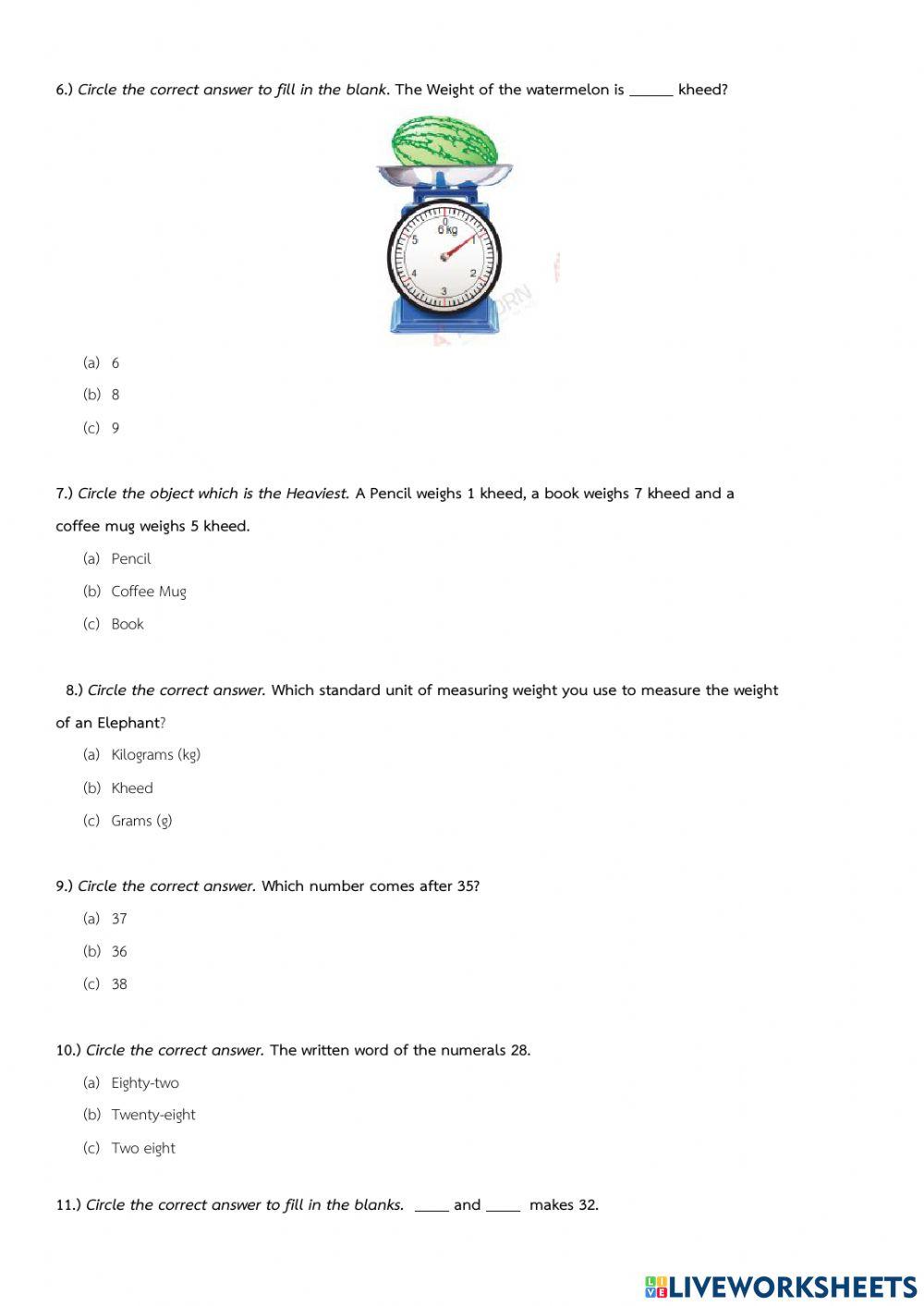 P1 Maths EP semester 2 exam
