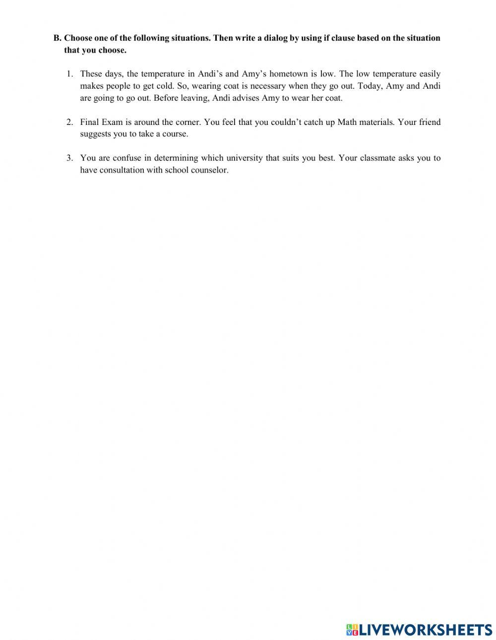 English Mid Term test