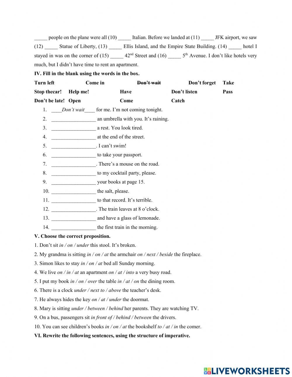 ISW6- Revision Mid term test 2nd semester P1