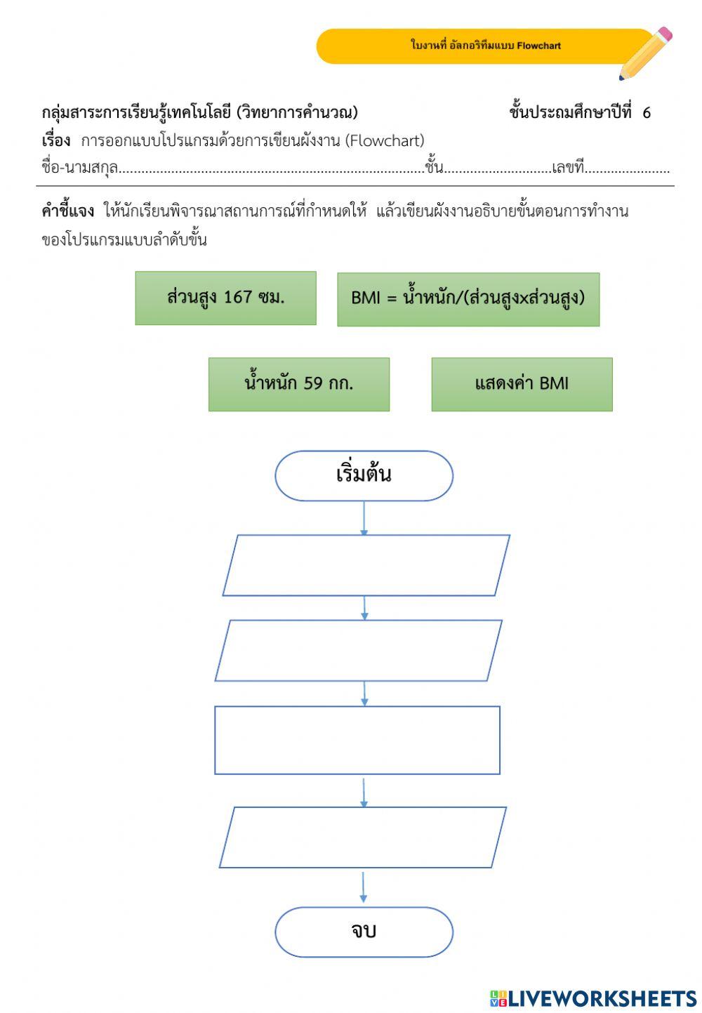 Testกิจกรรมผังงานแบบลำดับขั้นตอน