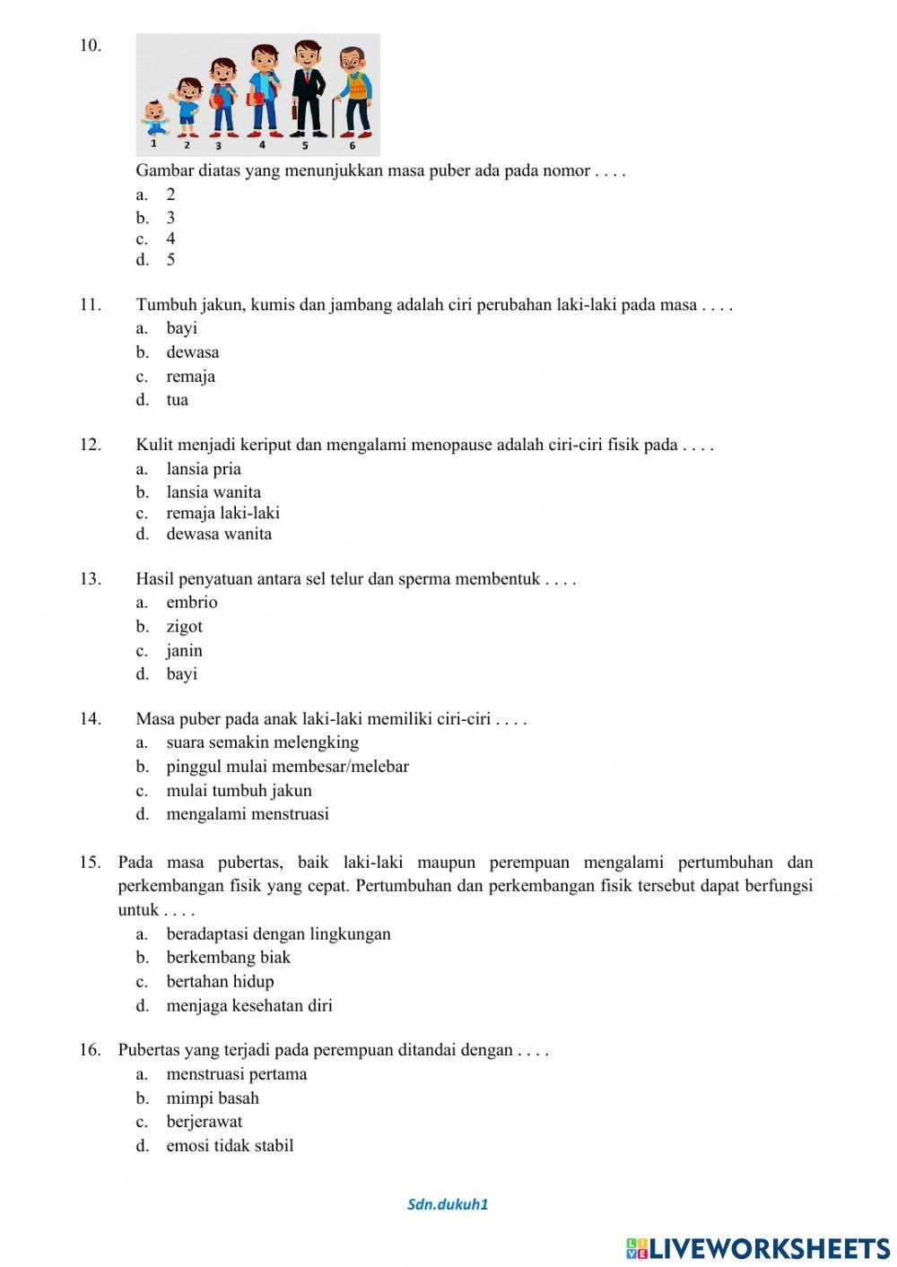 Soal PTS IPA Semester 2 Kelas 6