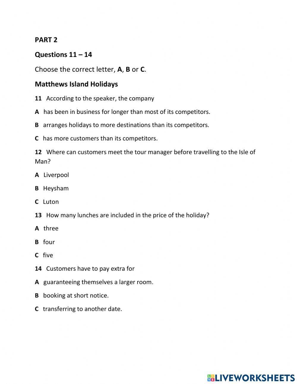 CAM 15 TEST 1 section 1&2