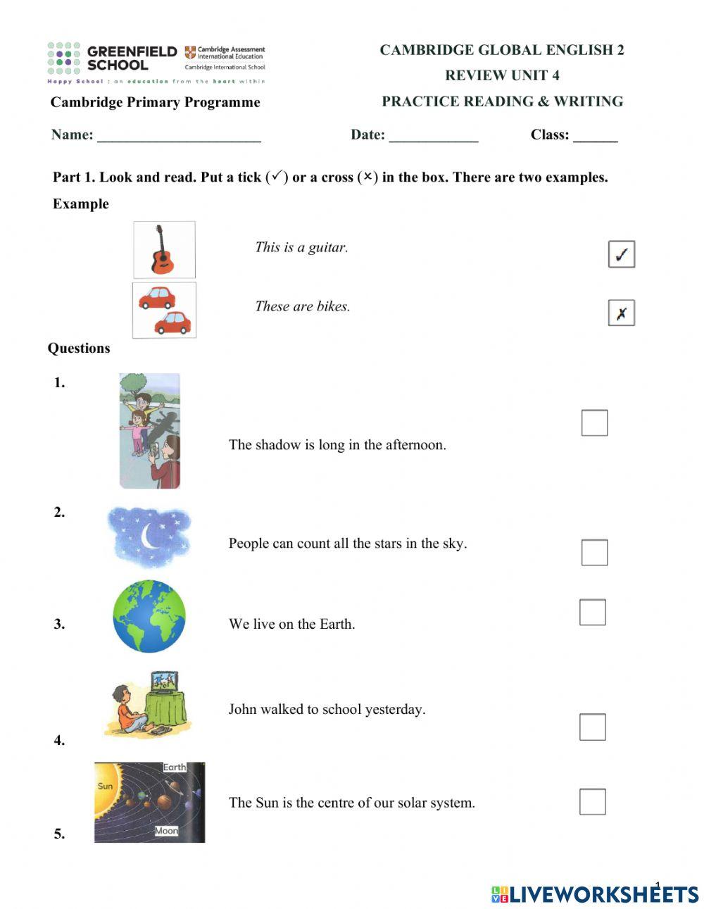 CGE2-U4-Practice Reading & Writing