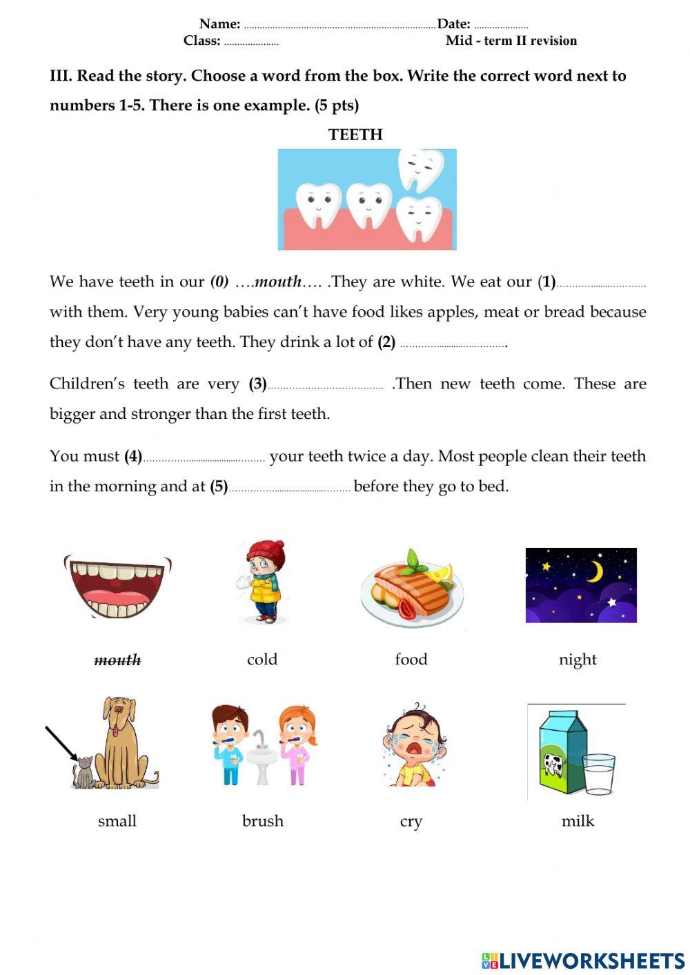 Mid-term II WS-Readign&Writing