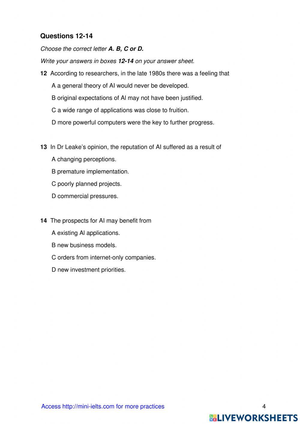 READING: The Return of Artificial Intelligence