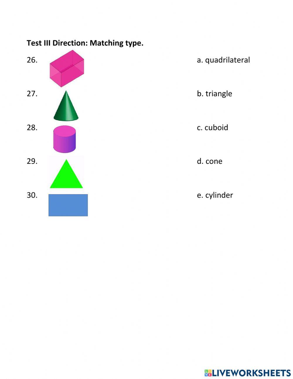 Final Exam in Math 1-5