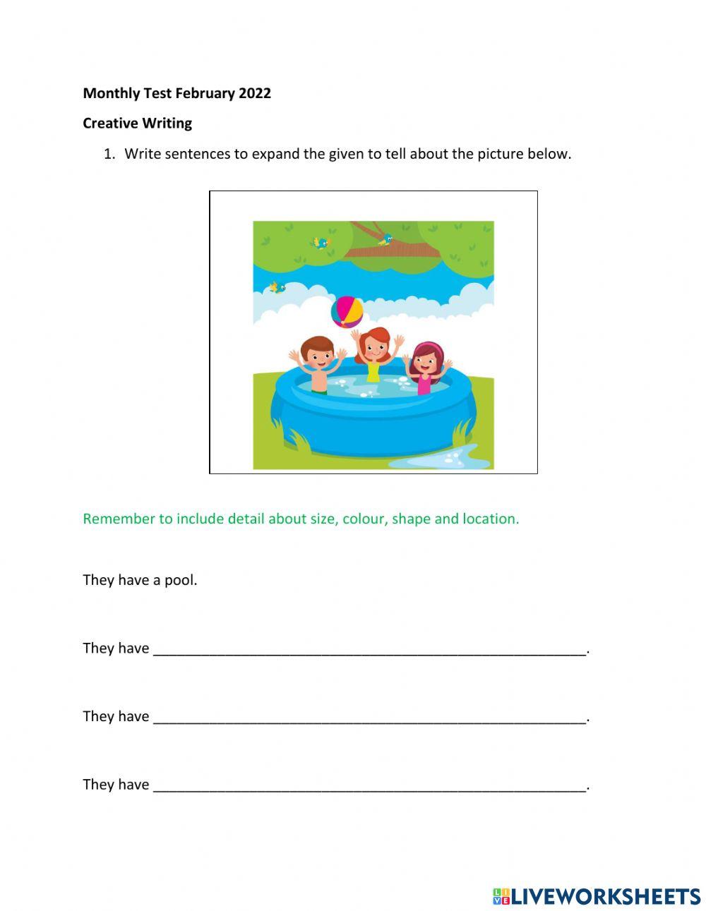 Monthly Test February 2022