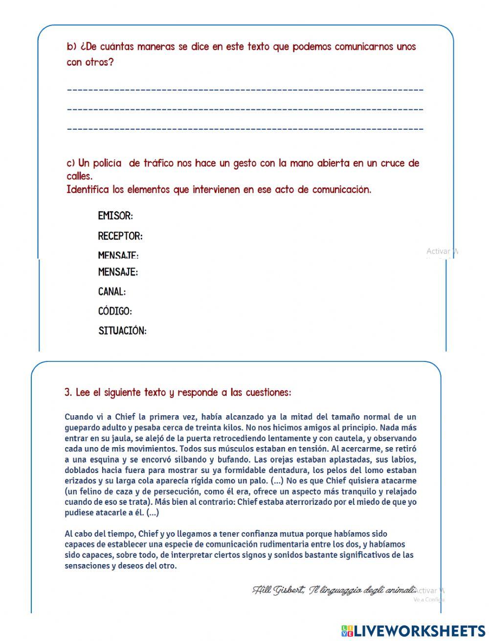 La comunicación y funciones del lenguaje