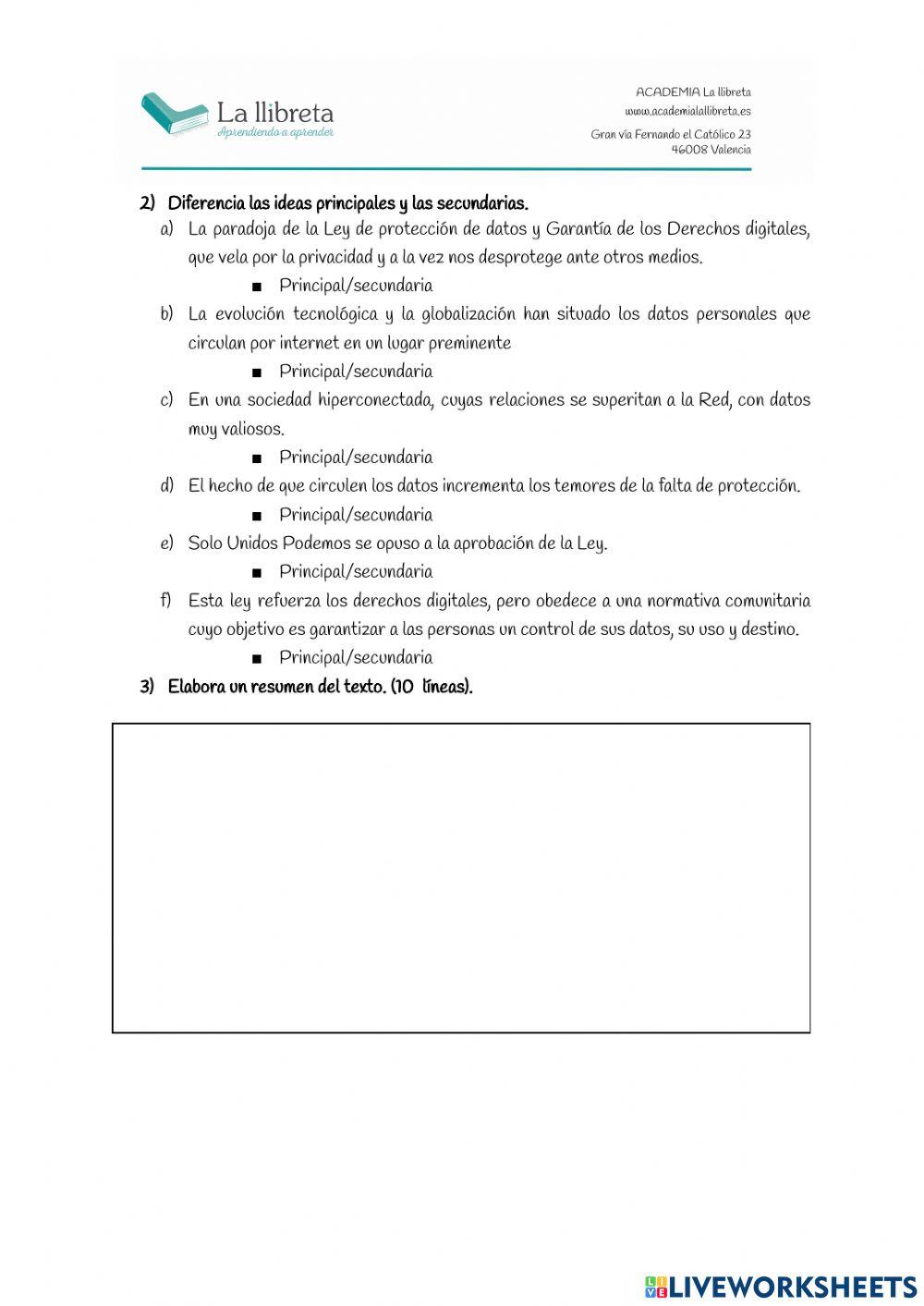 Comentario de texto +25