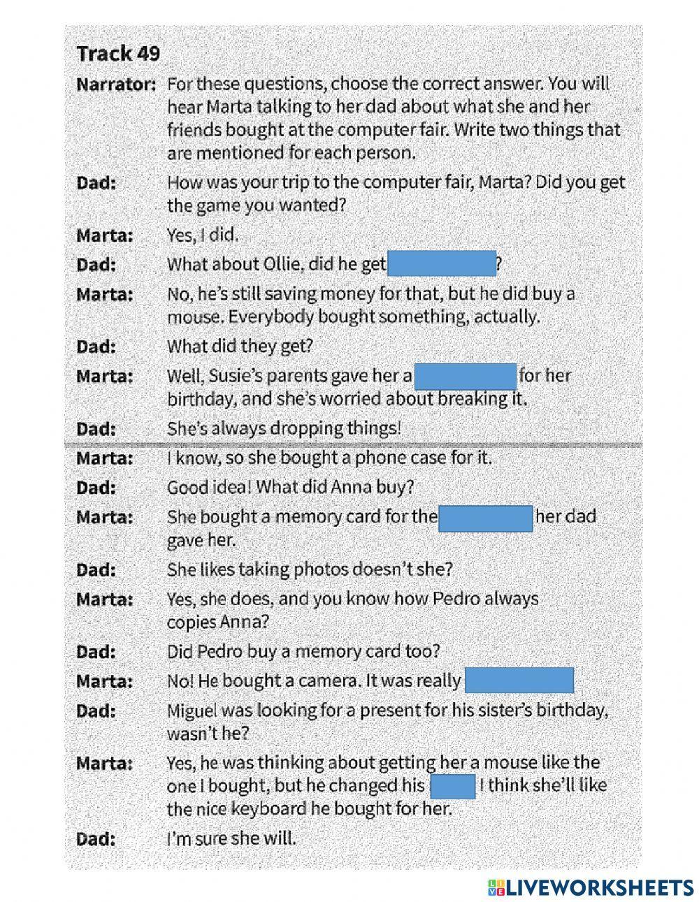 Complete ket listening