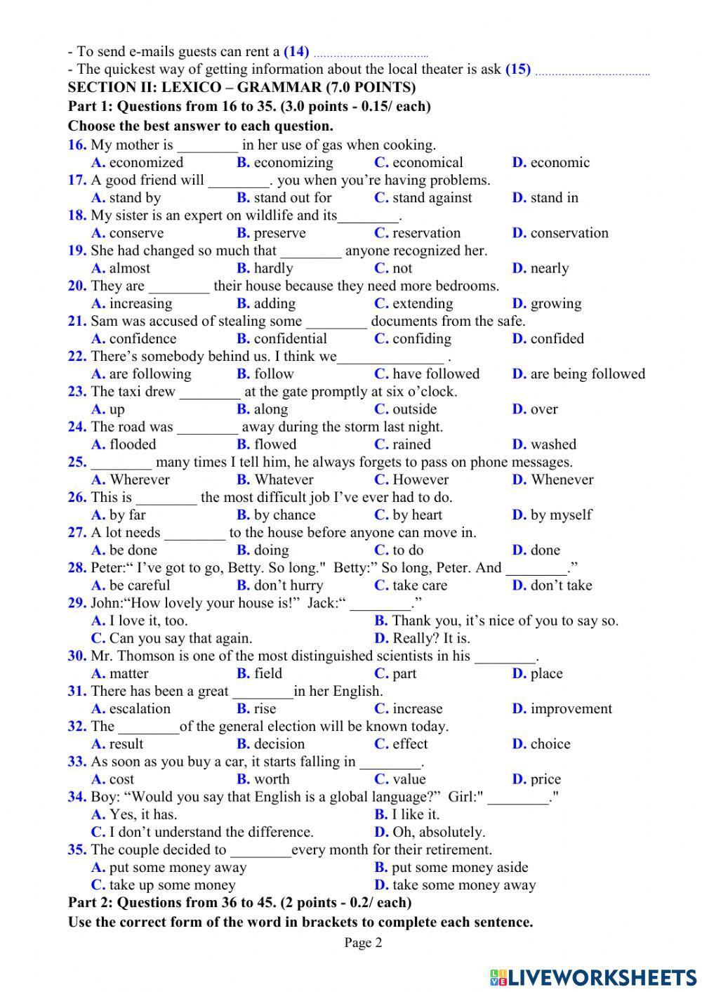 EL9 đề thi học sinh giỏi số 4