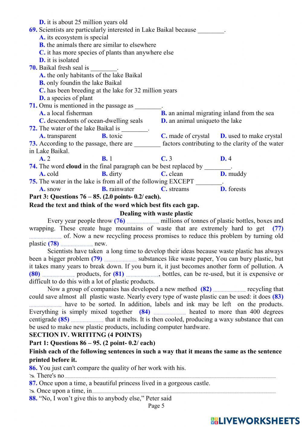 EL9 đề thi học sinh giỏi số 4