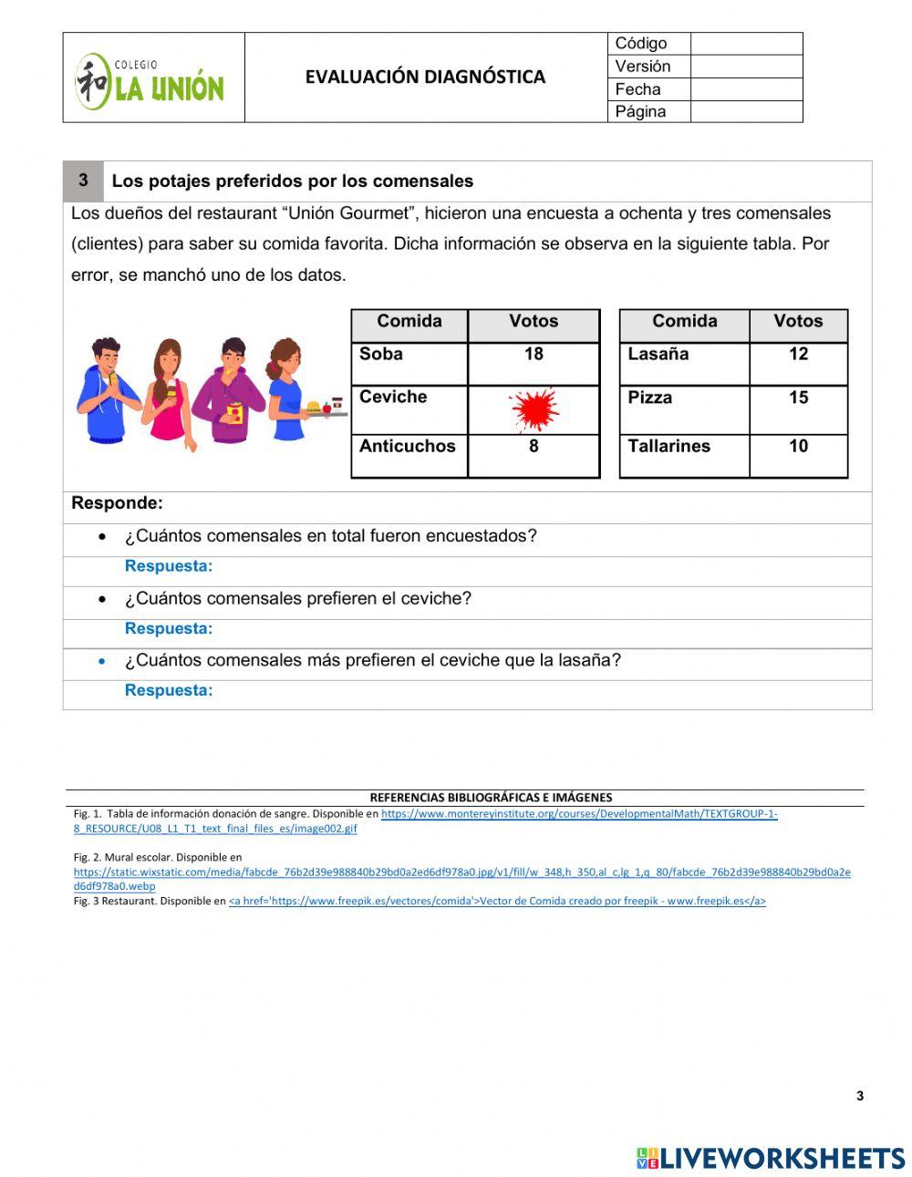 Eva. diagnostico estadistica