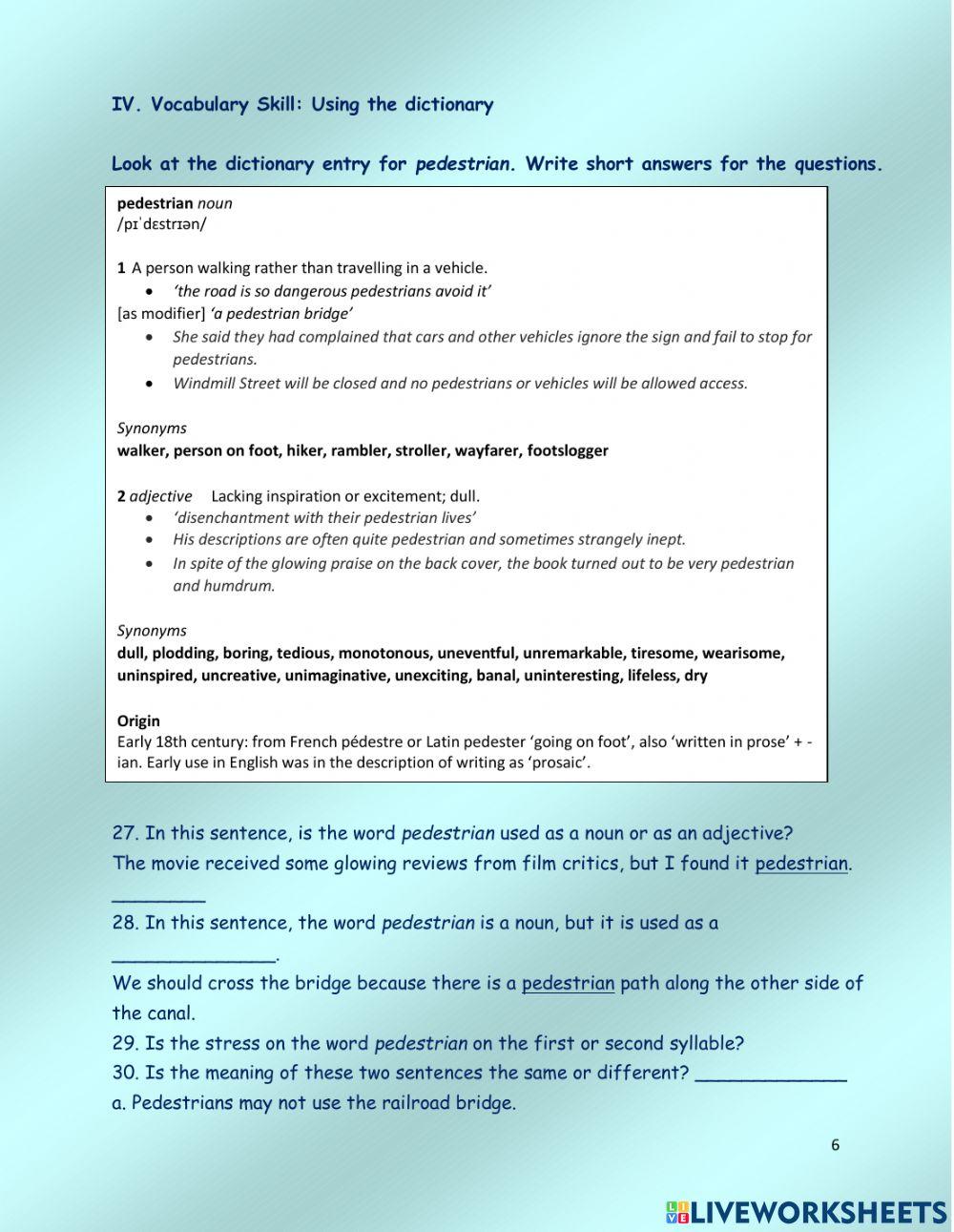 Bk 4 -rw - unit 1 & 2 - reading