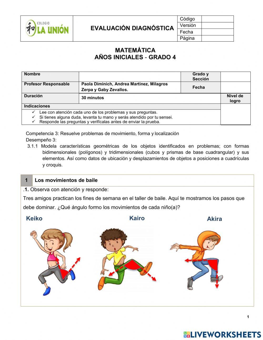 Ev. Diagnostico movimiento y localización